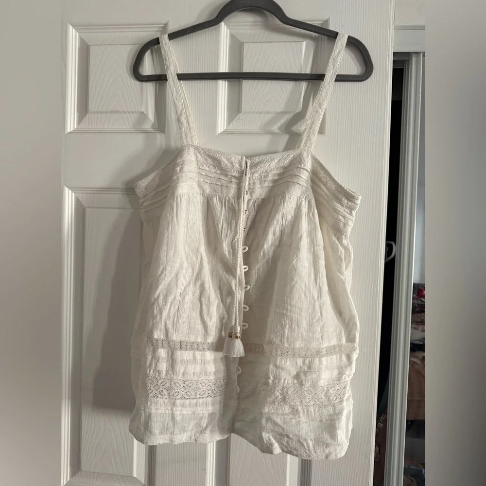 SPELL boho button down tank - Picture 1 of 5